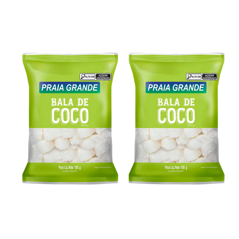 Bala De Coco 2 x 100g