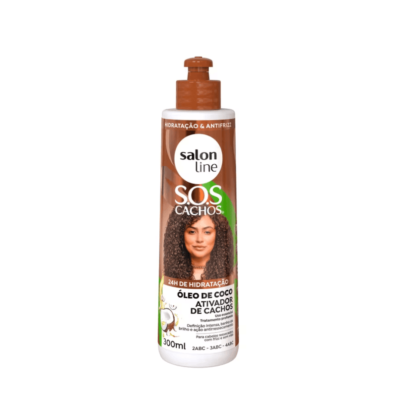 Ativador de Cachos SOS Cachos Óleo de Coco Tratamento Profundo 300ml