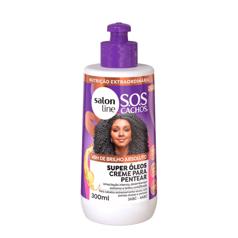 Creme de Pentear SOS Cachos Mix Óleos Nutritivos Salon Line 300ml