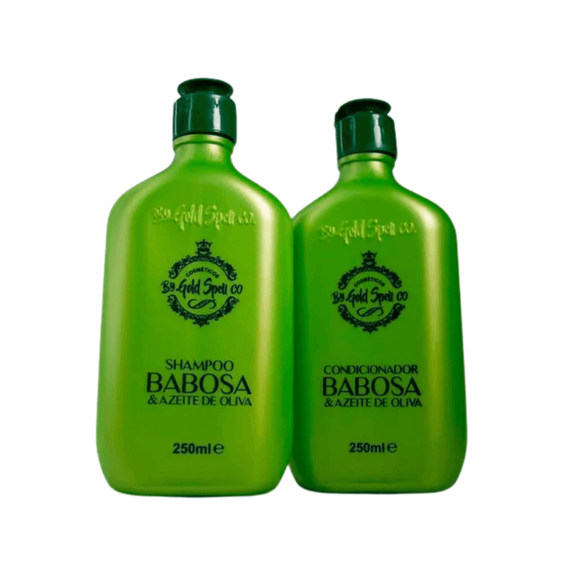 Shampoo e condicionador babosa e azeita de oliva - ouro spell co