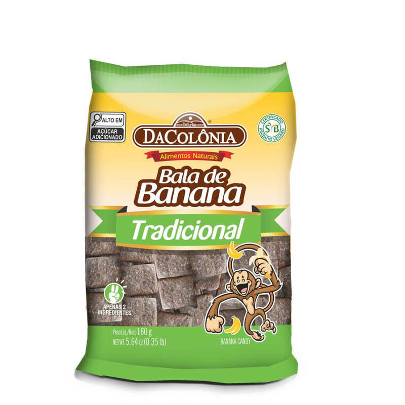 Bala de Banana Tradicional DaColonia 160g