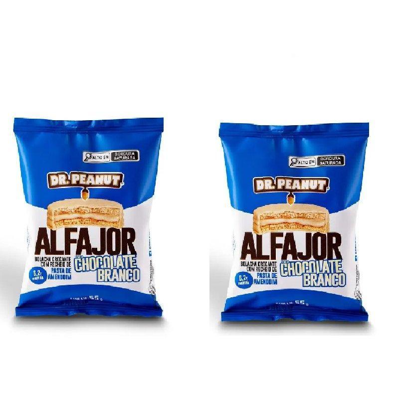 Alfajor Dr Peanut sabor chocolate branco 2x55G
