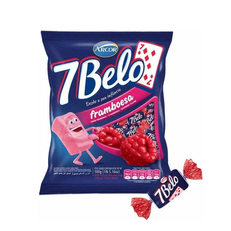 Bala Sete Belo Framboesa Arcor 500g