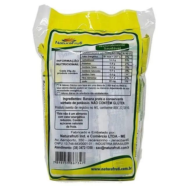 BANANADA NATURAL ZERO AÇÚCAR - 250G, 10UN - NATURA FRUTI