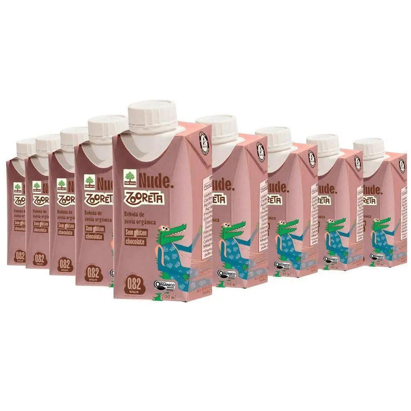 Bebida de Aveia Zooreta Chocolate Nude (Cx c/24 uni de 200ml)