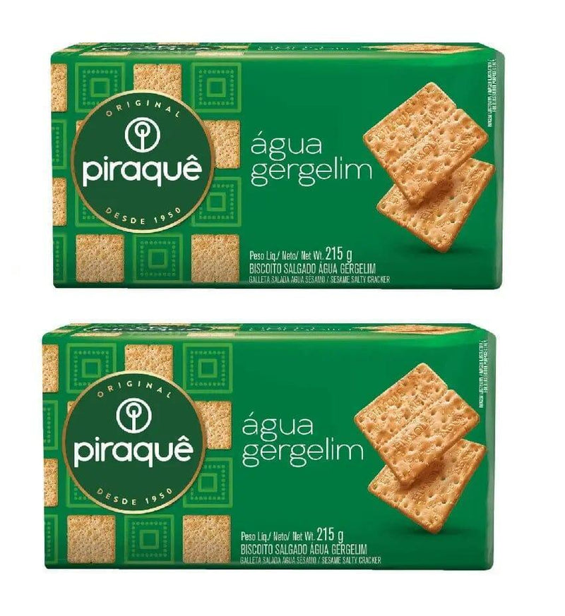 Biscoito Agua Gergelim Piraquê 2 x 215 g