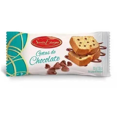 Bolo Baunilha com Gotas de Chocolate Santa Edwiges 200g