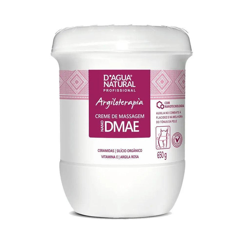 Creme massagem  D`Agua Argiloterapia Natural Nano Dmae 650g