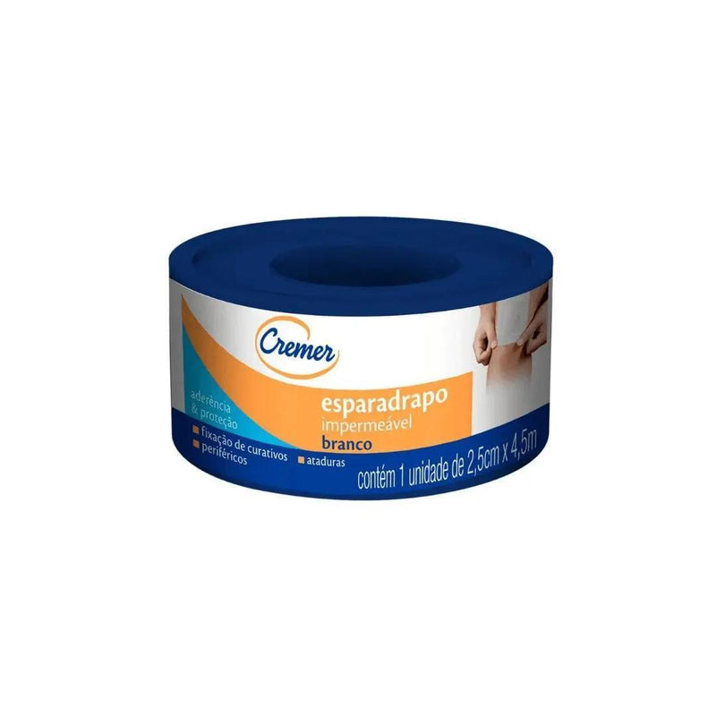 Cremer Esparadrapo Impermeavel Branco 2,5Cm x 4,5Mts