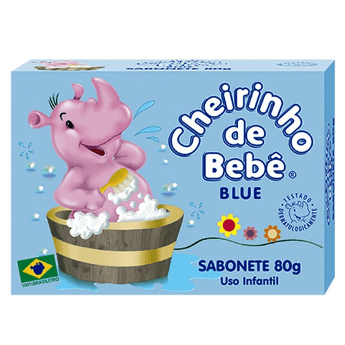 Sabonete Azul Cheirinho de Bebe 80g