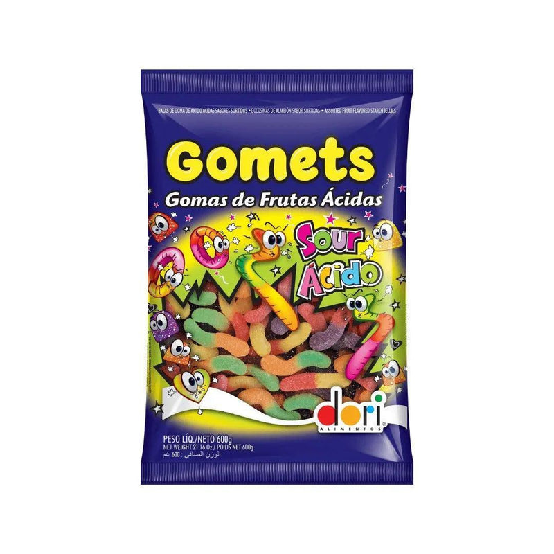 Gomets Gusanos Sabor A Frutas Acidas Surtidas Dori  600g