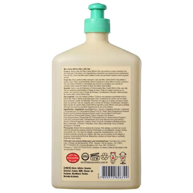 Jelly Geleia Meu Cacho Minha Vida Lola Cosmetics 500g