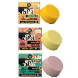 Kit Cronograma em Barra Completo Lola Cosmetics 3 x 65g
