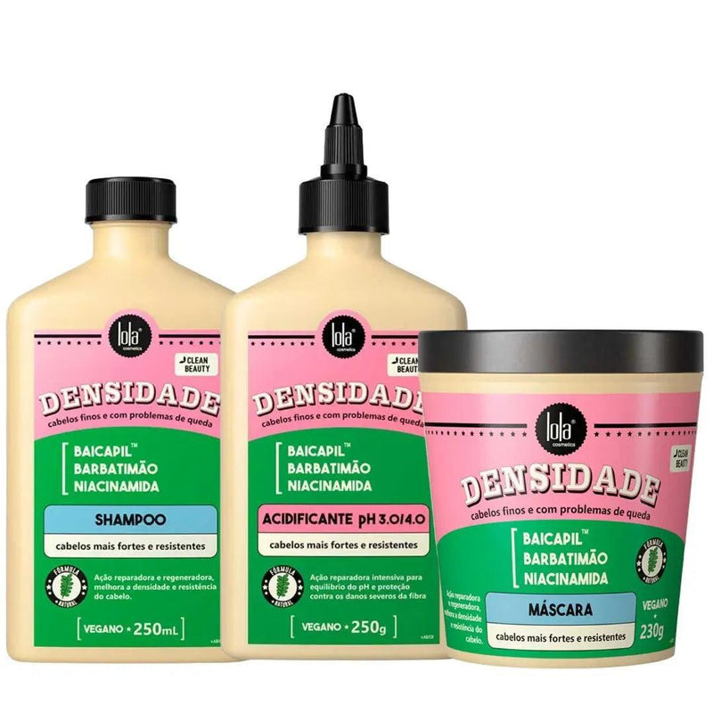 Kit Densidade (3 Produtos) Lola Cosmetics
