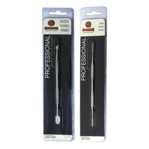 Kit Profissional Espatula Empurrador/Raspador e Palito de Inox Mundial