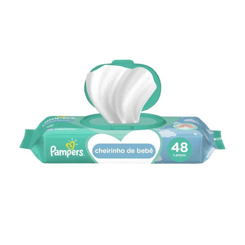 Lenco Umedecido Fresh Clean Suave Pampers Pacote 48 Unidades