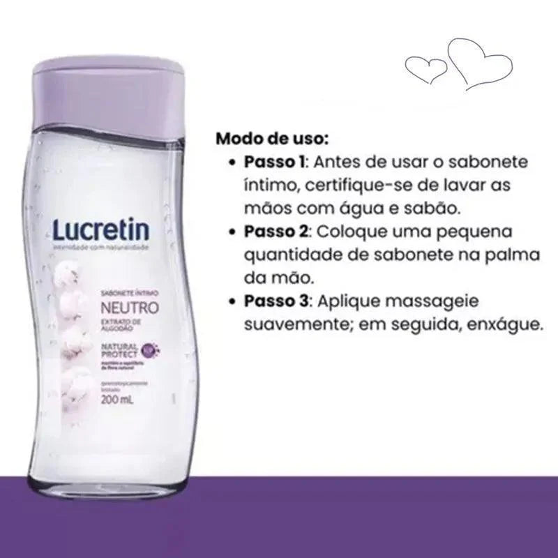 Sabonete Liquido Neutro Lucretin 200ML
