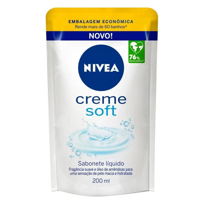 NIVEA SAB LIQ REFIL CREME SOFT 200ML