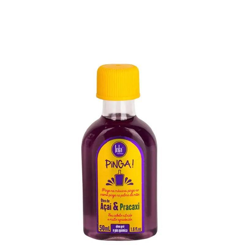 Óleo Capilar Pinga Açaí e Pracaxi Reparador Pós Quimica Lola Cosmetics 50ml