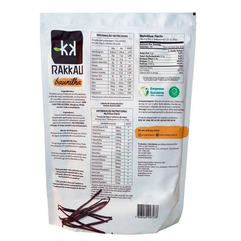 Proteína de Ervilha Pea Protein Baunilha Rakkau 600g