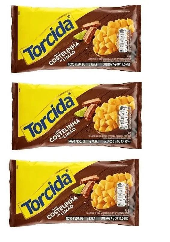 Salgadinho TORCIDA® costelinha com limão 3 X 70g