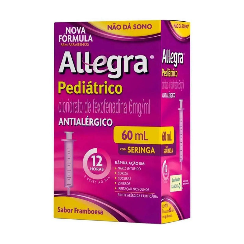 Allegra Pediátrico Suspensão Oral 6mg/ml 60ml