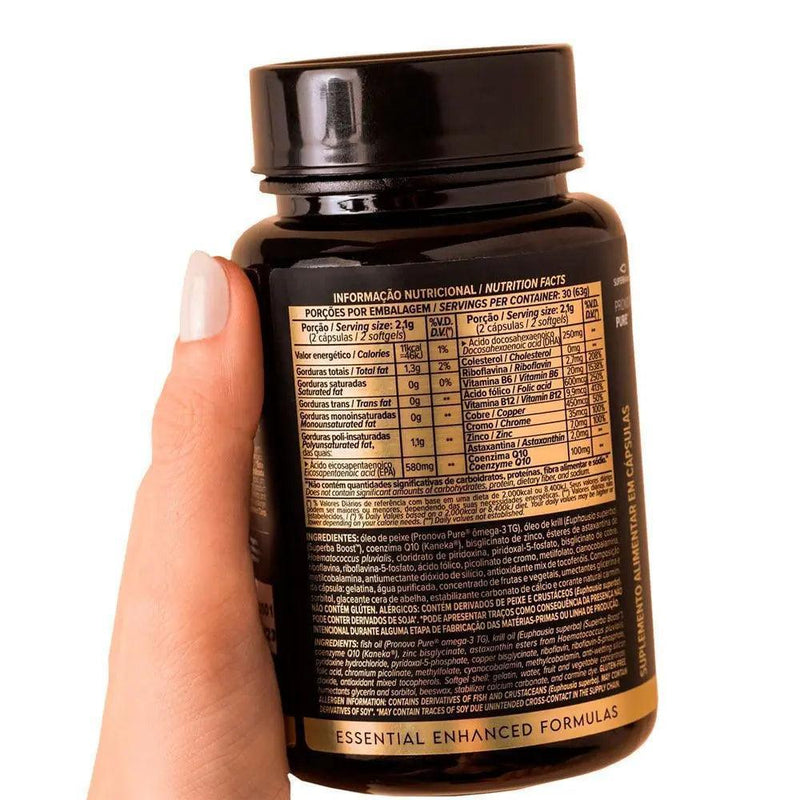 Super Ômega-3 TG 1G Essential Nutrition 60 Caps