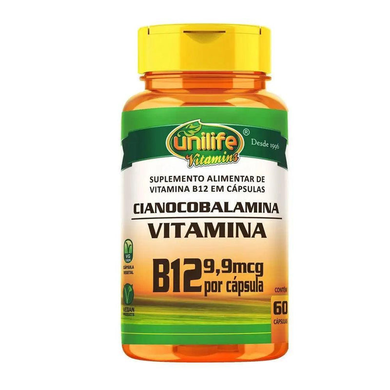 Vitamina B12 Cianocobalamina Unilife 60 Cáps