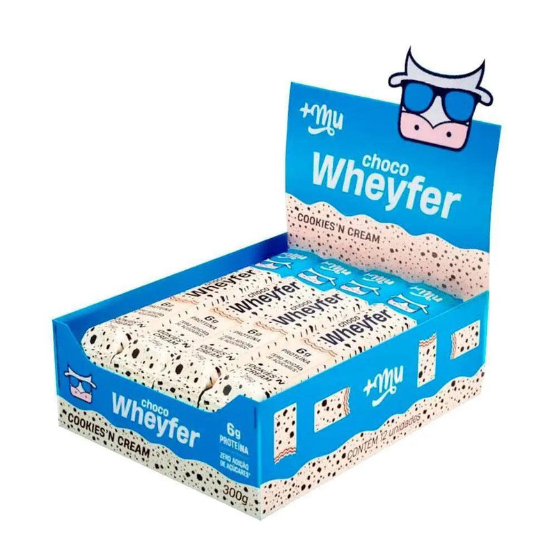 Wafer Chocowheyfer Cookies and Cream +Mu (Cx c/ 12un de 25g)