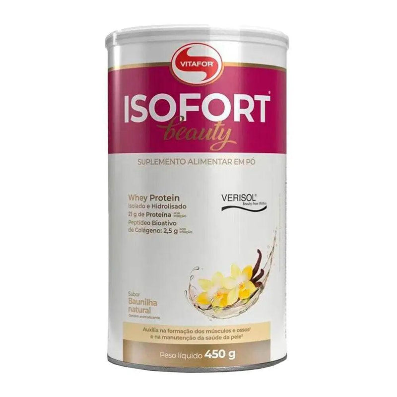Whey Protein Isofort Beauty Baunilha Vitafor 450g - WPI