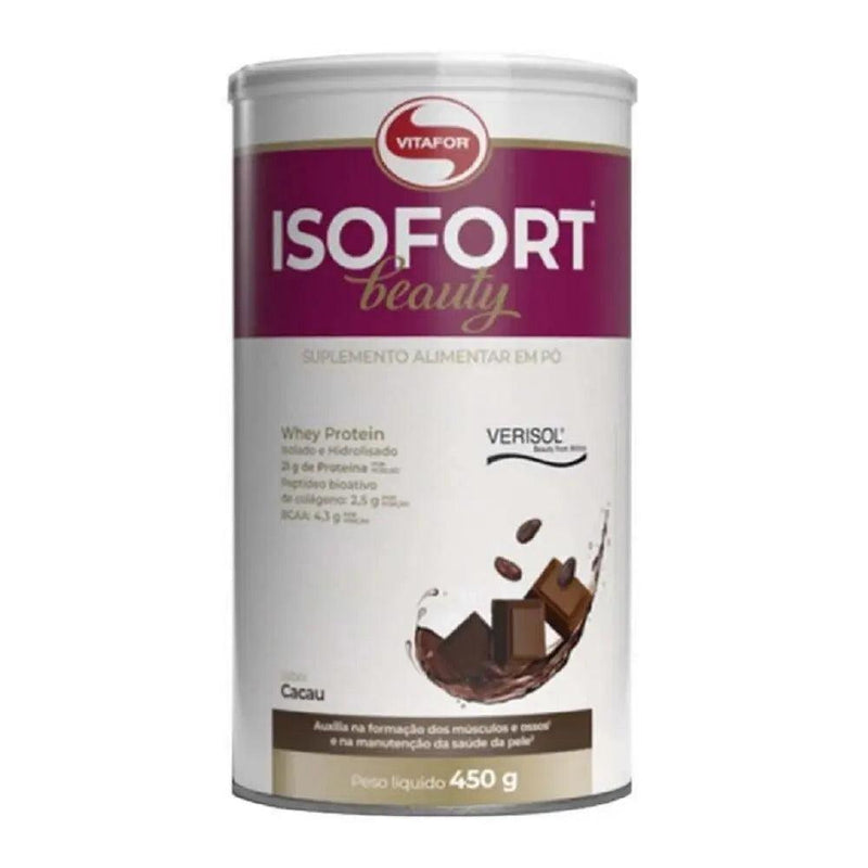 Whey Protein Isofort Beauty Cacau Vitafor 450g - WPI