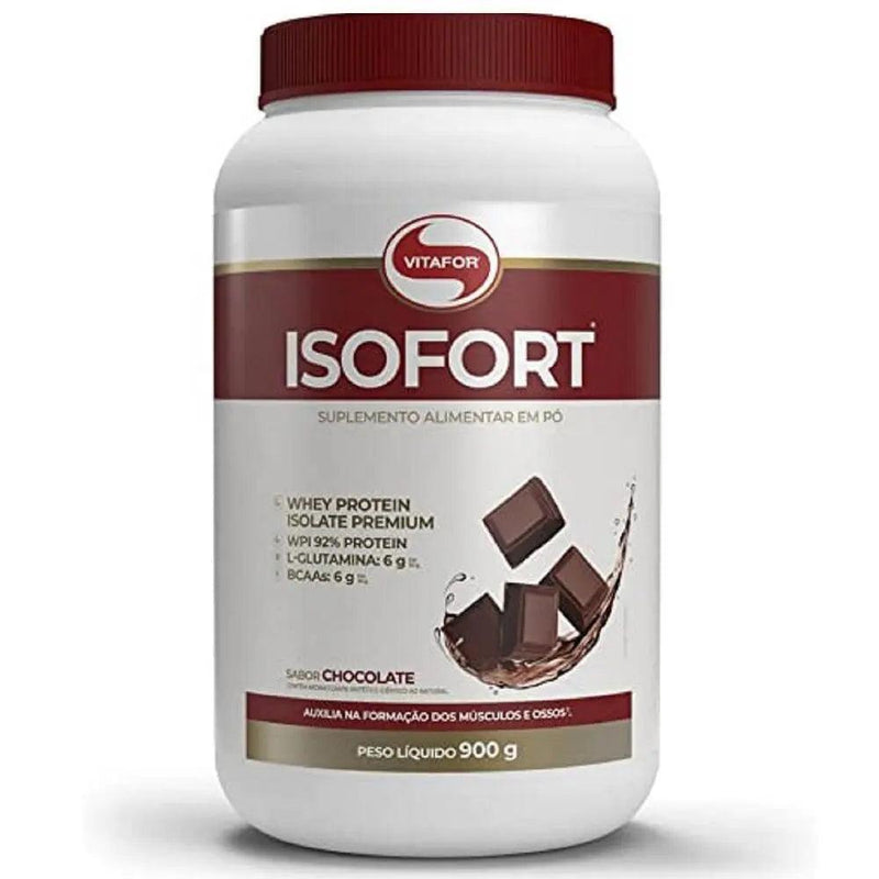 Whey Protein Isolado Chocolate Isofort Vitafor 900g - WPI